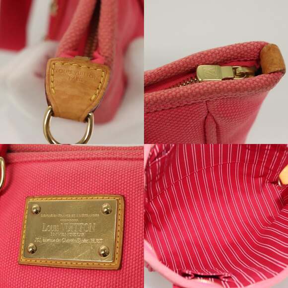 LOUIS VUITTON Antigua Cabas MM Tote Bag Pink M40085 - Picture 11 of 12